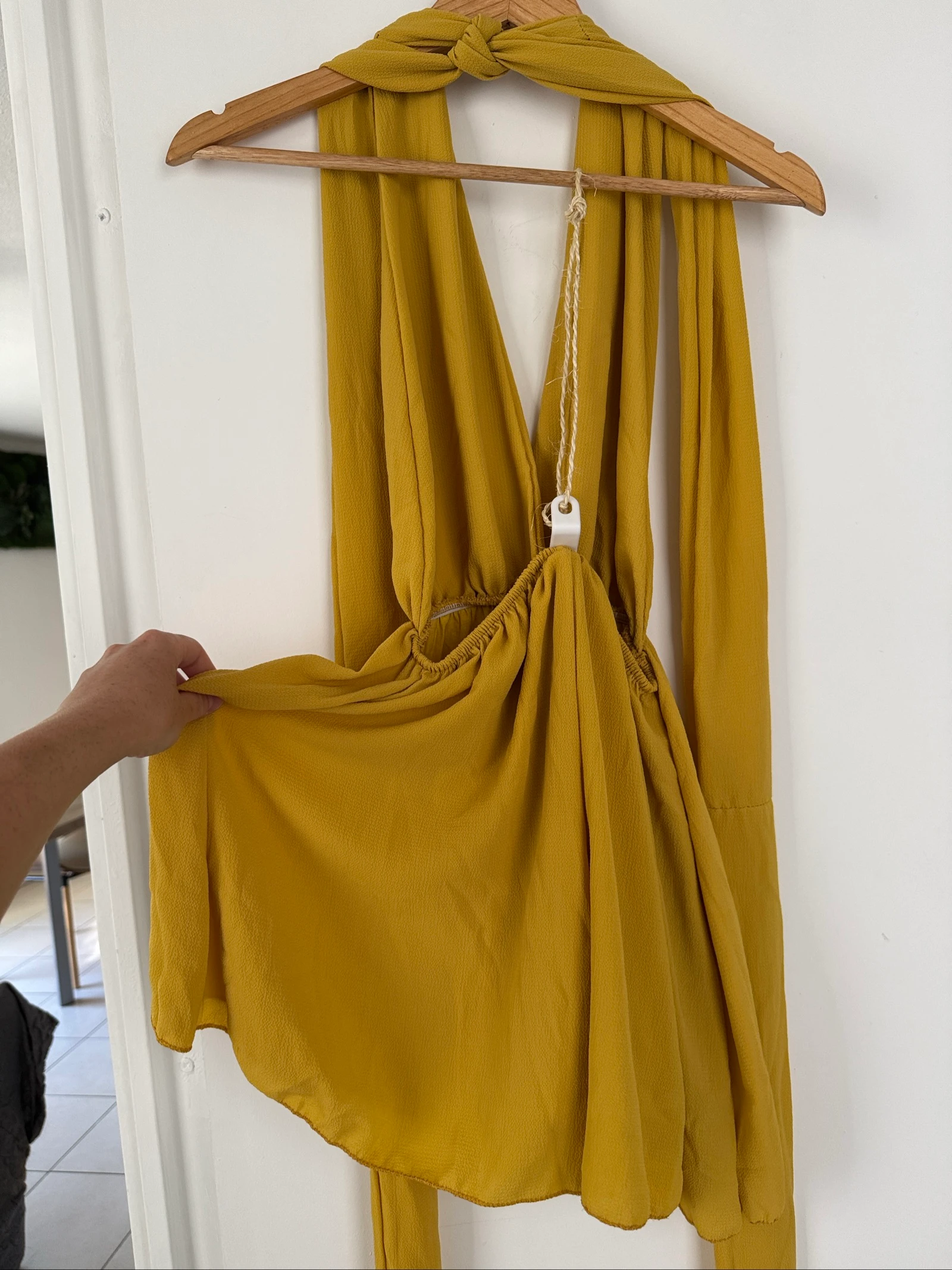 Combi short amarelo mostarda Made in Italy - Tamanho único S/M/L - Fluida e elegante – photo 4